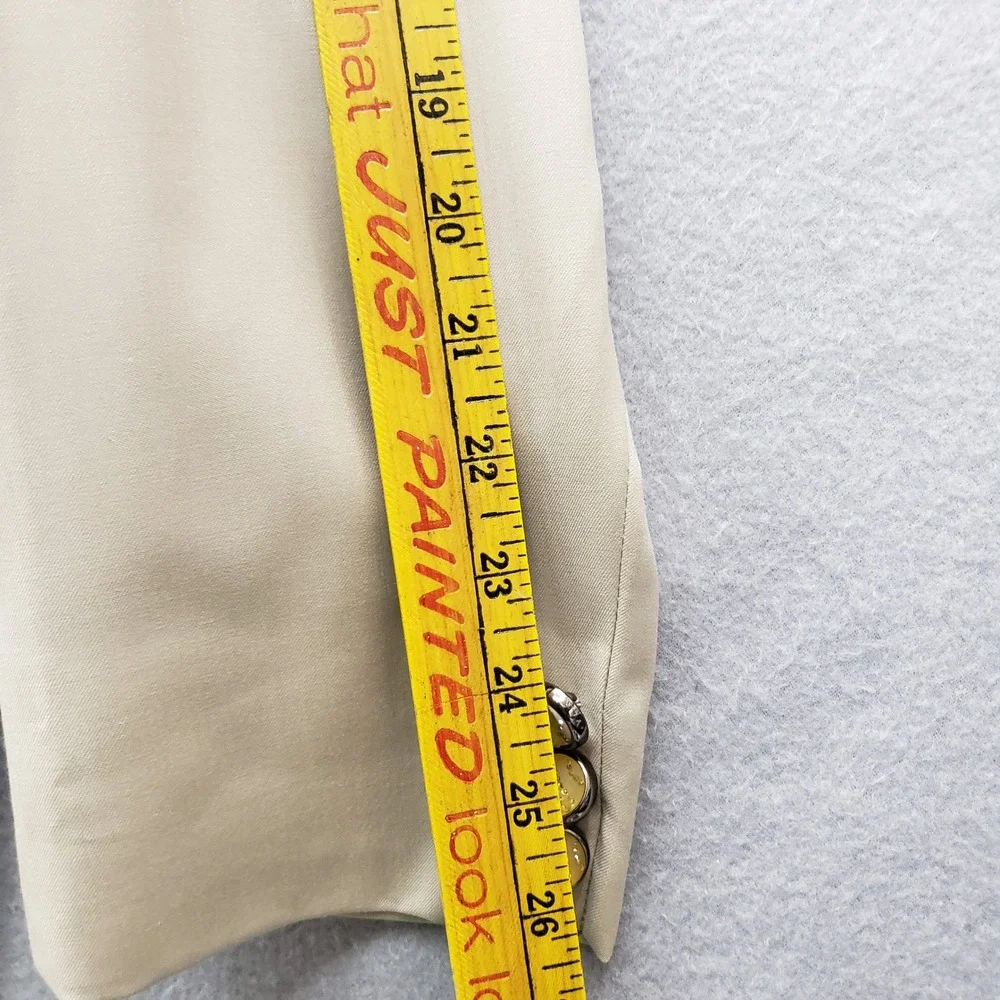The Raymond Shop Mandarin Collar Nehru Jacket Blazer Cream Men's Size 42